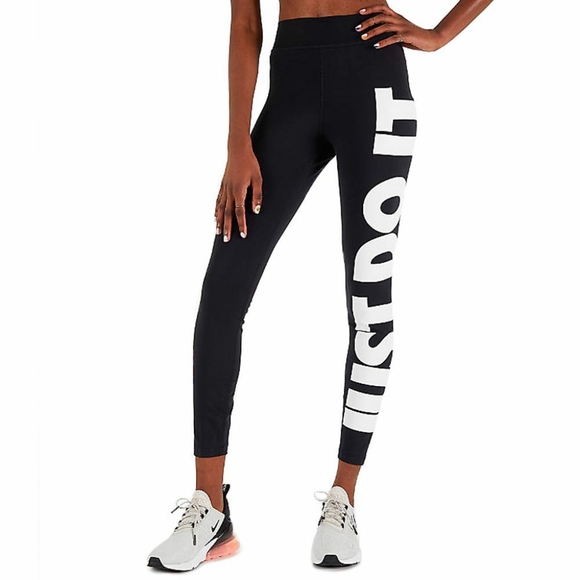 SOLD NIKE Legasee Just Do It Black Leggings Tights - Picture 10 of 10